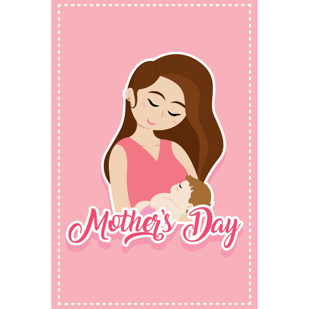 Hyvää äitienpäivää kortti - Vektori, kuva