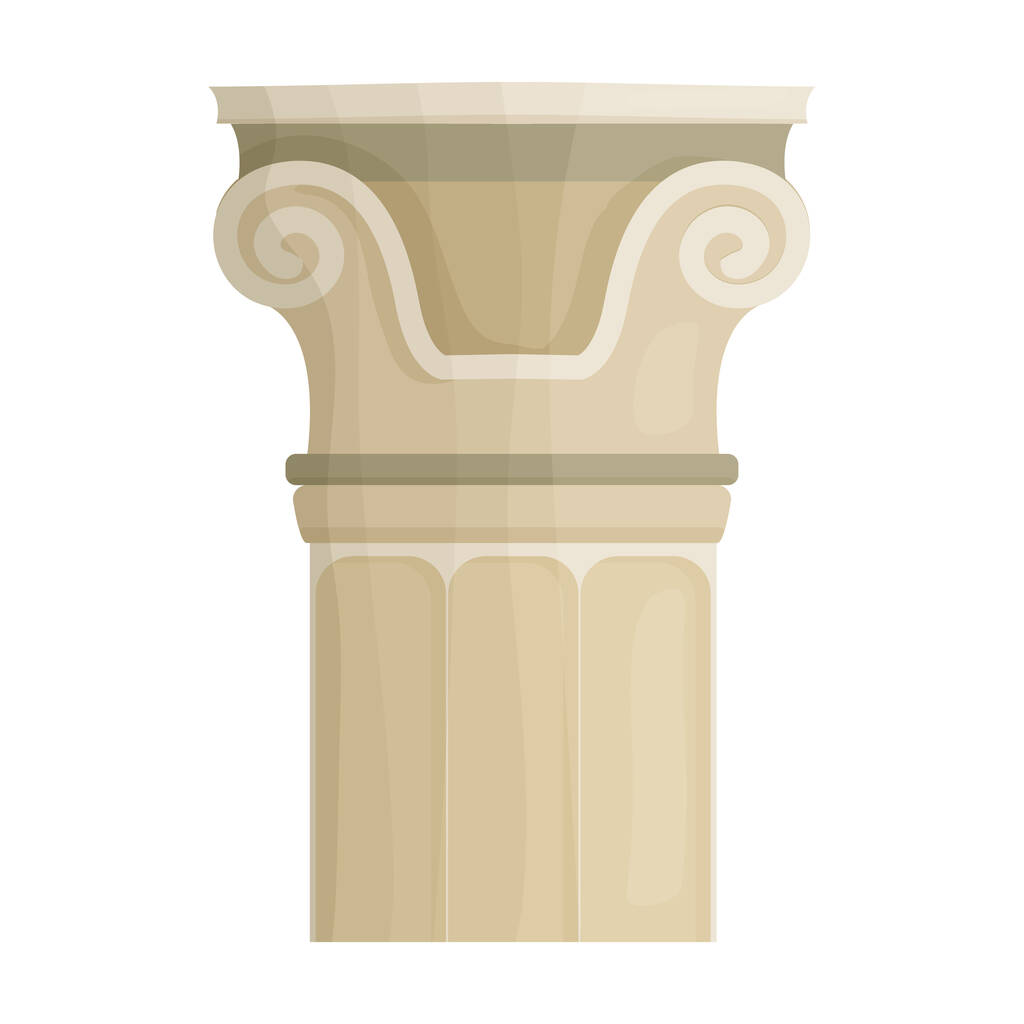 Pilastro colonna vettoriale icon.Cartoon icona vettoriale isolato su colonna pilastro sfondo bianco
. - Vettoriali, immagini