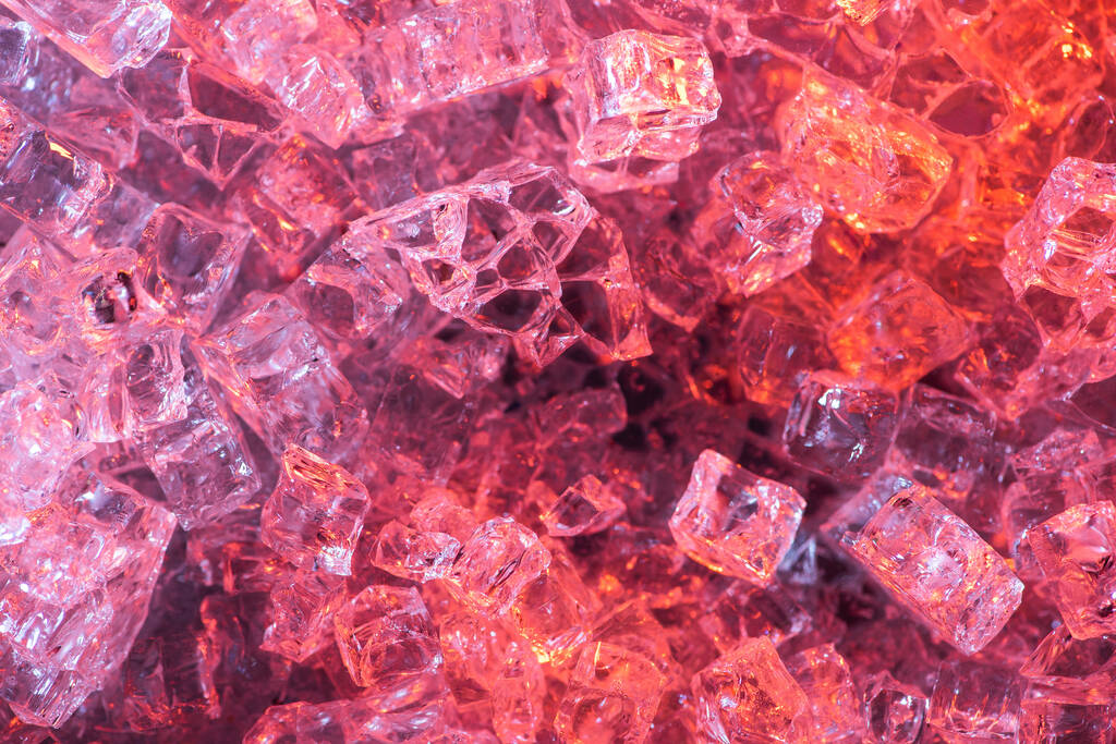 horní pohled na abstraktní červené a fialové led texturované pozadí - Fotografie, Obrázek