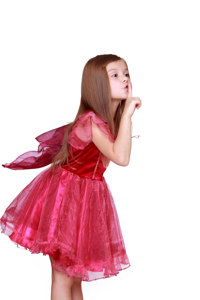κοπέλα φορώντας κοστούμια πεταλούδα - Φωτογραφία, εικόνα