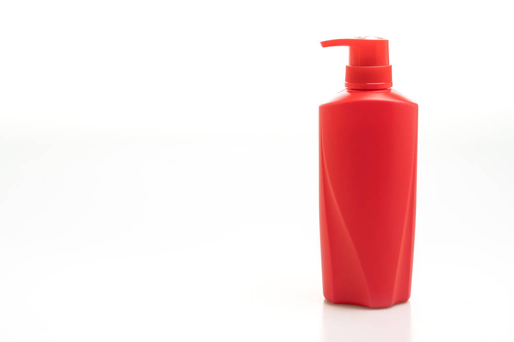 szampon do włosów butelka izolowane na białym tle - Zdjęcie, obraz