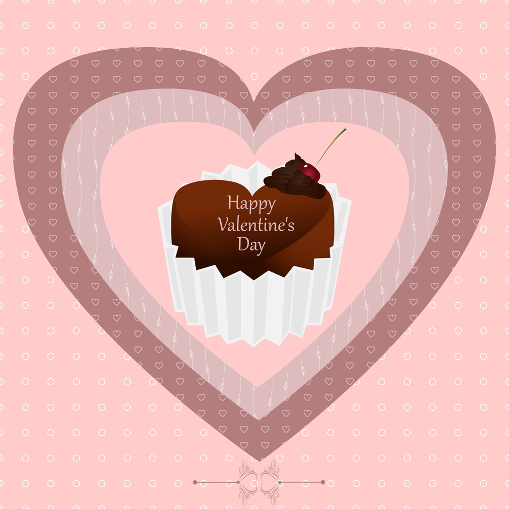 Chocolate para Valentine
 - Vetor, Imagem