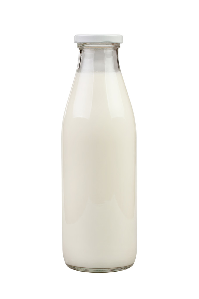 скляна пляшка молока
 - Фото, зображення