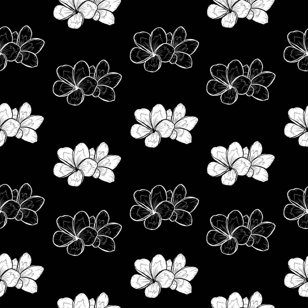 Elegantes, nahtloses Muster mit Blumen, Designelementen. Blumenmuster für Einladungen, Karten, Druck, Geschenkpapier, Herstellung, Textil, Stoff, Tapeten - Vektor, Bild