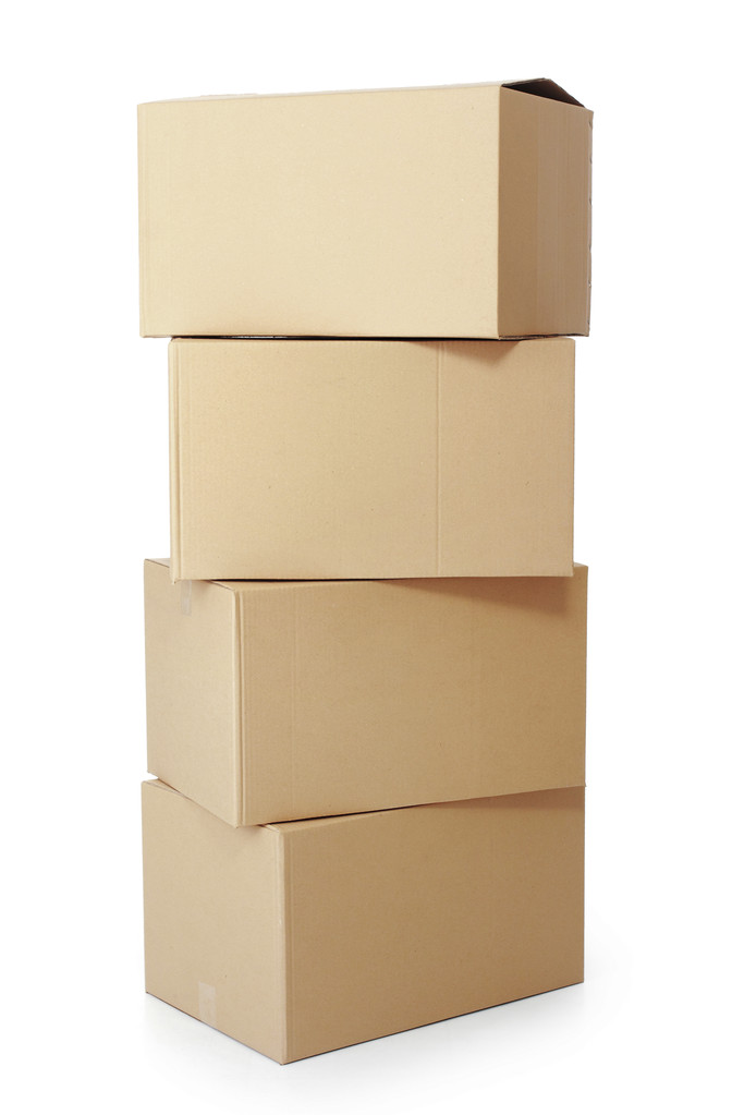 pilas de cajas de cartón
 - Foto, Imagen