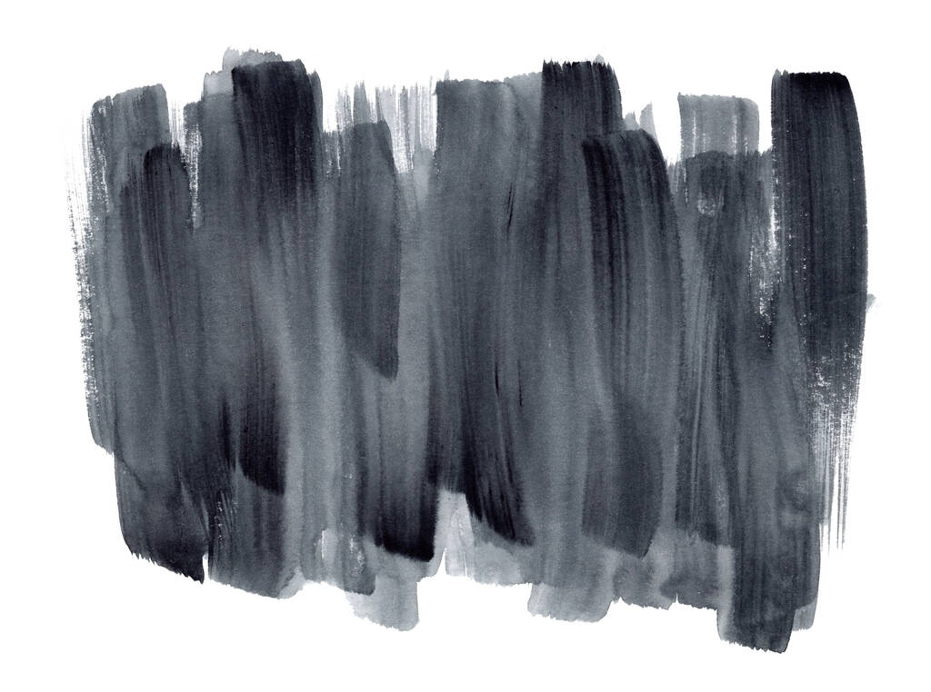 Výrazný gradient šedé akvarelové tahy štětcem - Fotografie, Obrázek