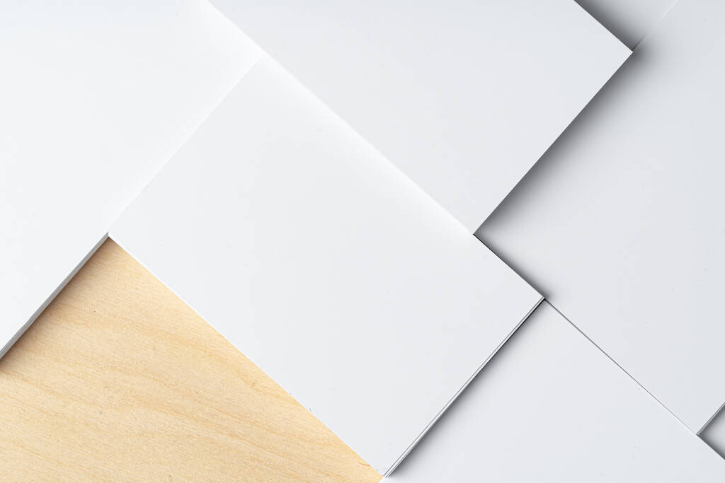 Background of blank business cards, copy space - Photo, Image