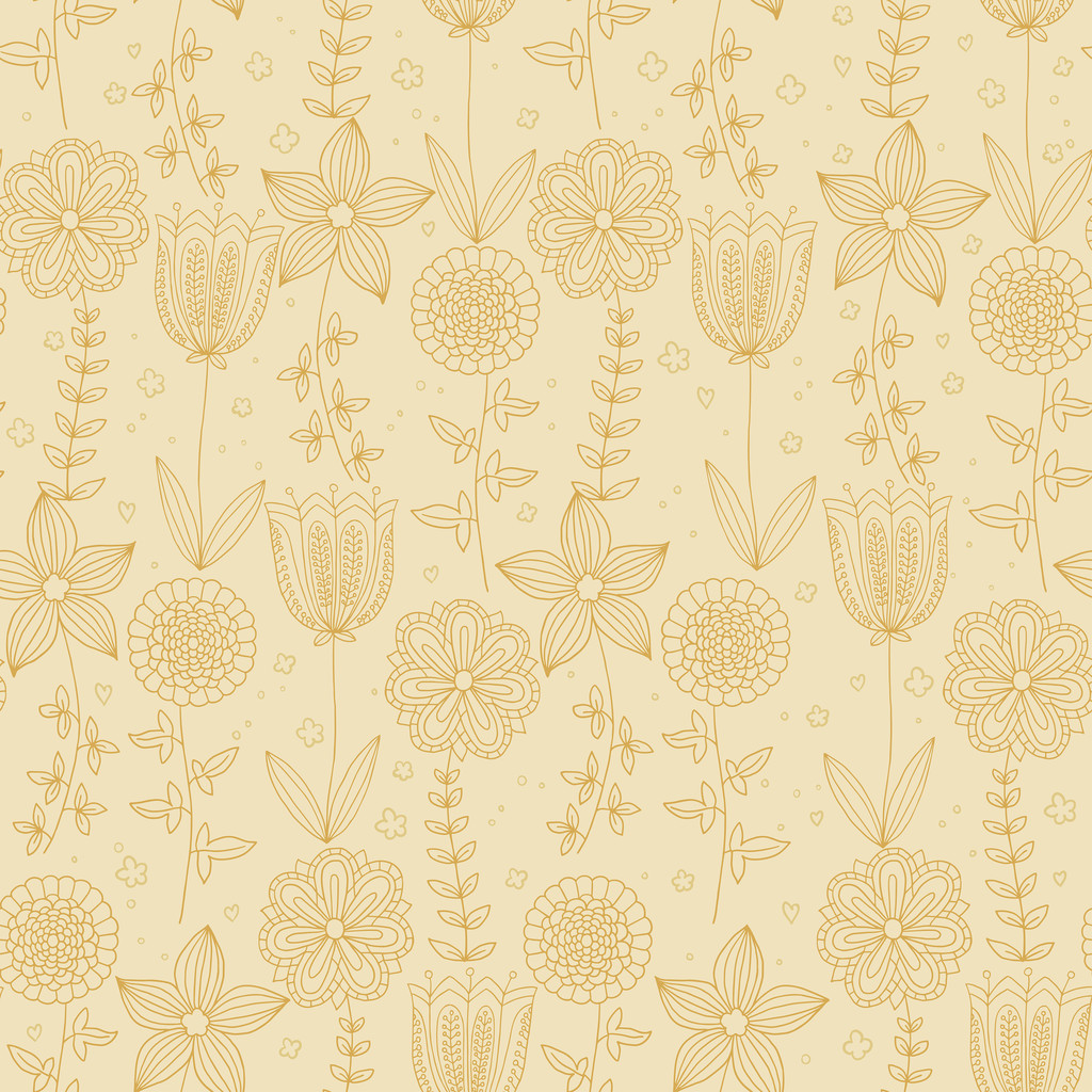 Floral vector seamless pattern. - Vector, Image