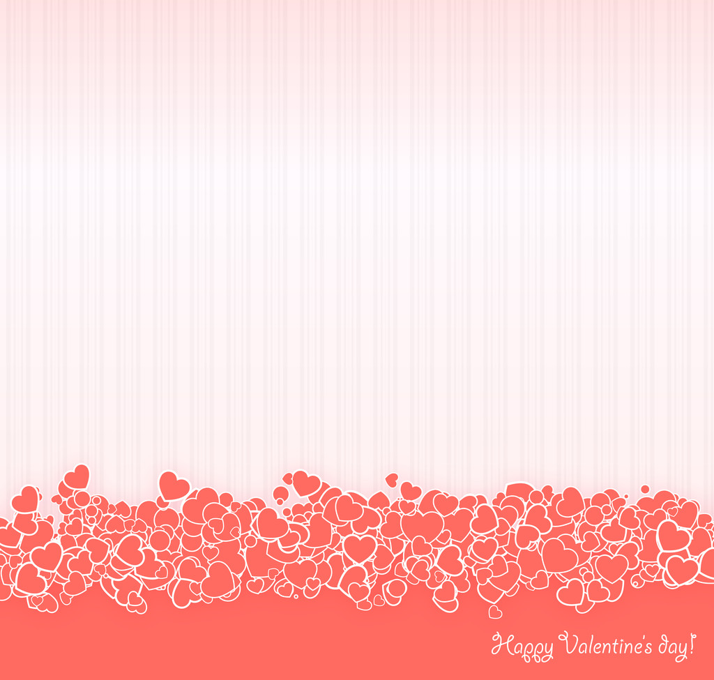 Pink Valentine 's day postcard
 - Вектор,изображение