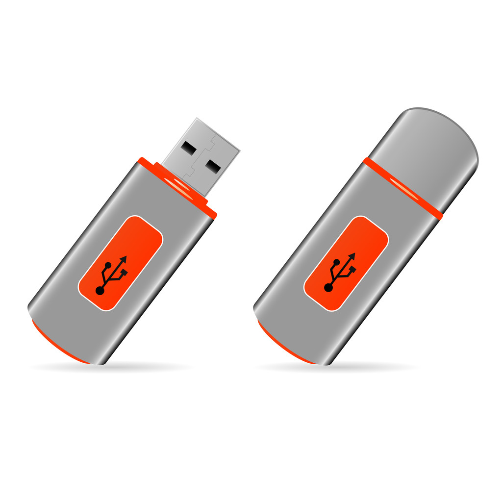 Набір пам'яті USB-накопичувача
 - Вектор, зображення