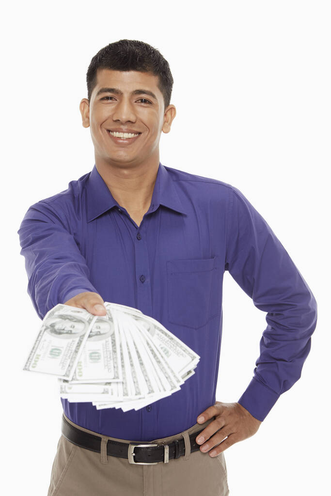 zakenman met veel geld - Foto, afbeelding