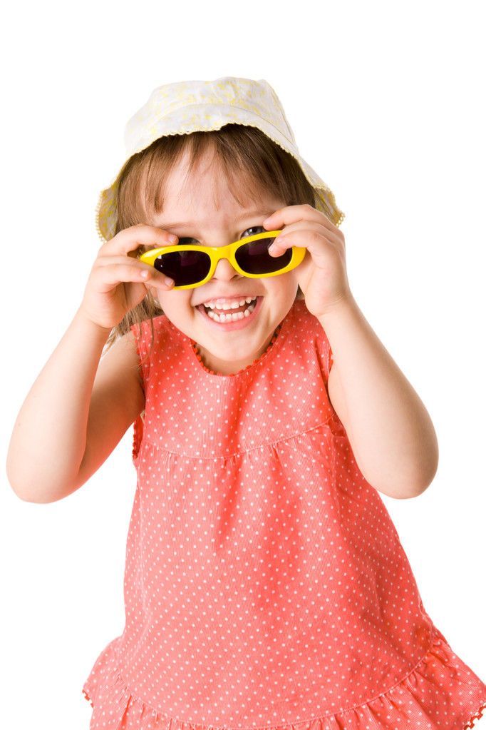 Girl holding sunglasses - Photo, Image