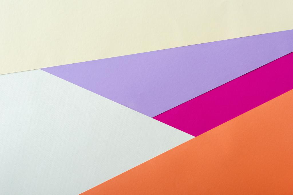 Renkli kağıda sahip soyut geometrik arkaplan - Fotoğraf, Görsel