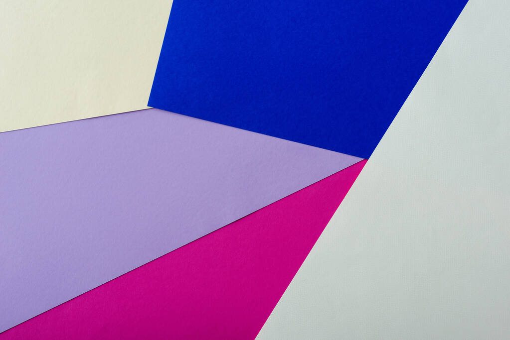 fond géométrique abstrait avec papier coloré - Photo, image