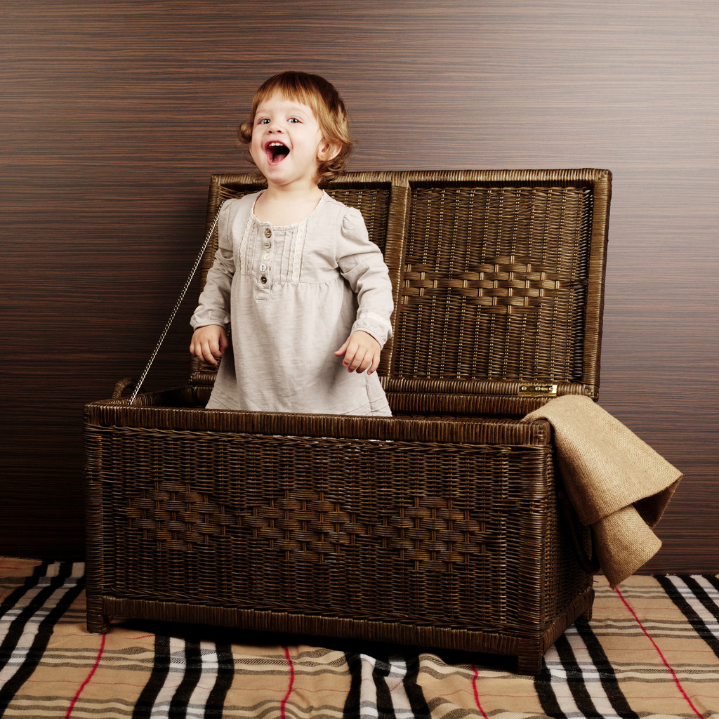 красивый ребенок с чемоданом
 - Фото, изображение