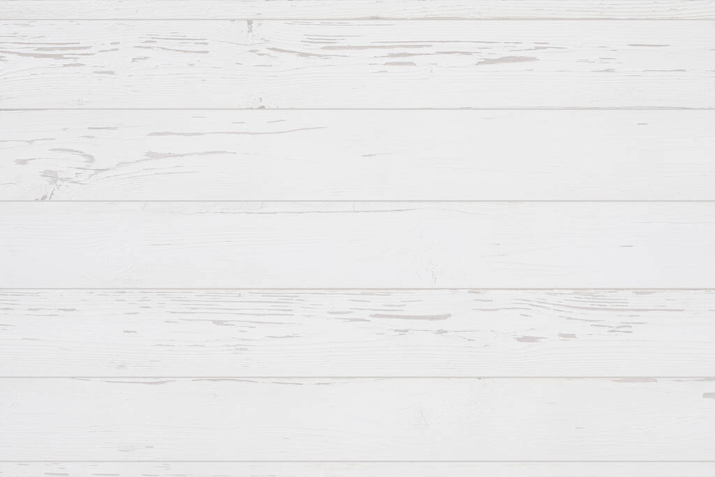 Weathered white wooden background texture. Top view surface of the table. - Photo, Image