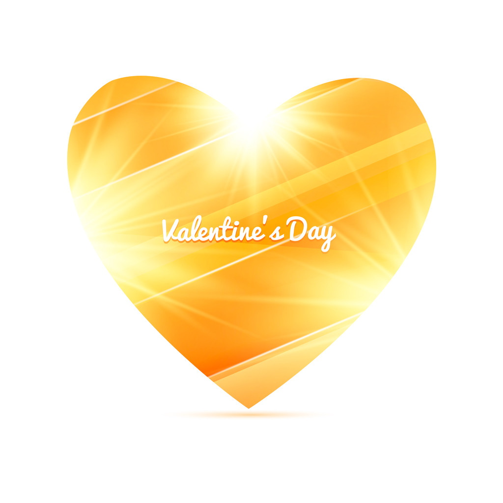 Heart applique background. Vector illustration for your design. Simple gift card for a Valentine's day in pixel art style, vector. Sun with heart - Vector, Image
