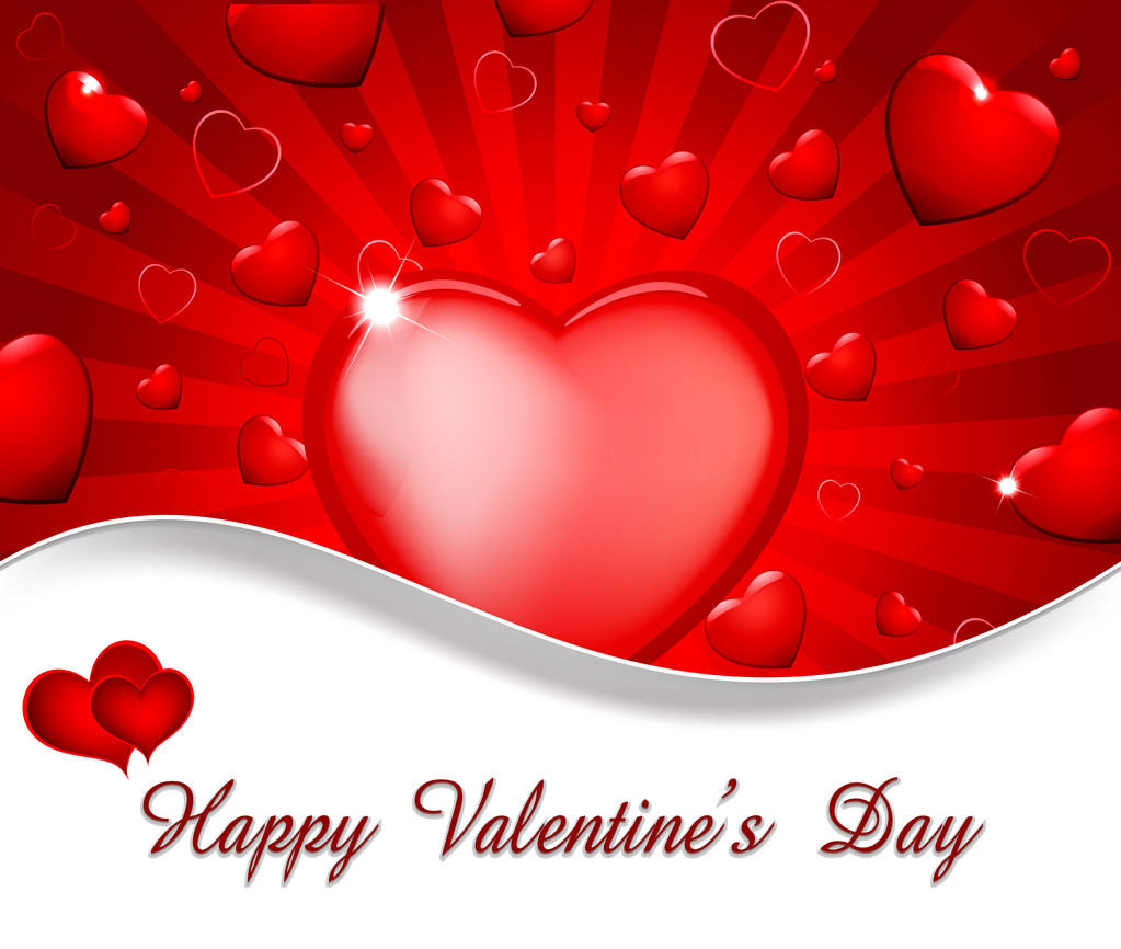 Abstract valentine background - Vector, Image