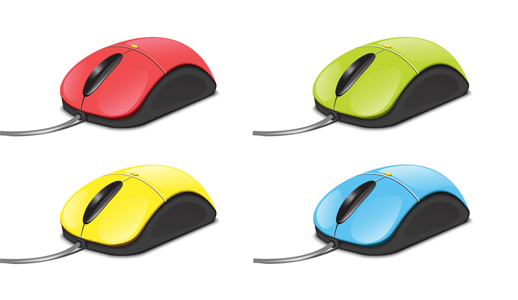 Computer Mouse Set2 - Vector, Image