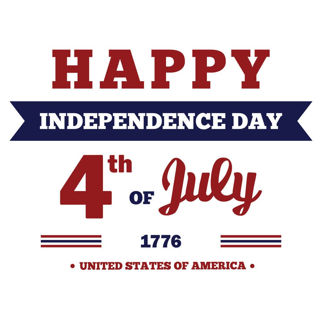 Векторна ілюстрація 4 липня Дня незалежності
. - Вектор, зображення