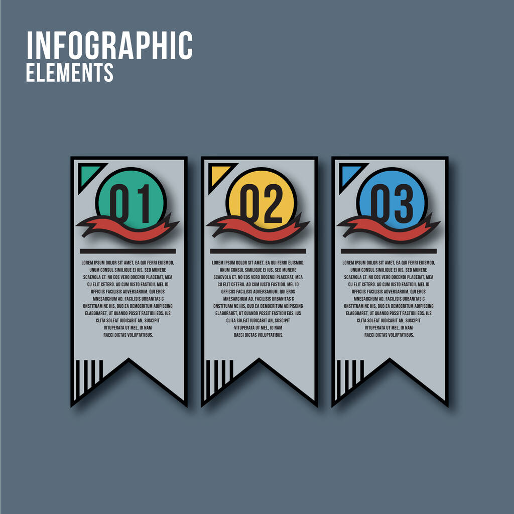 Infografische Elemente stilisierte Vektorillustration - Vektor, Bild