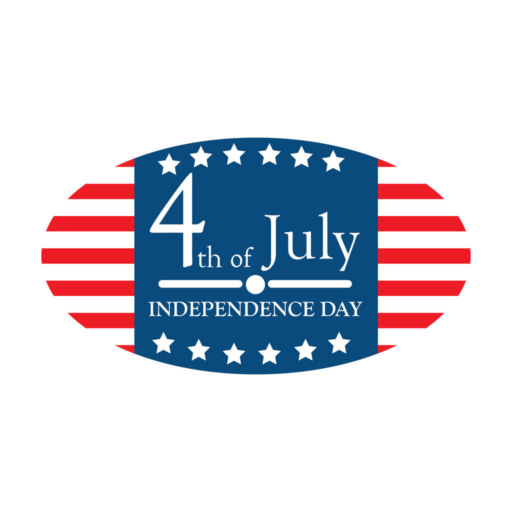 USA függetlenségi nap címke - Vektor, kép