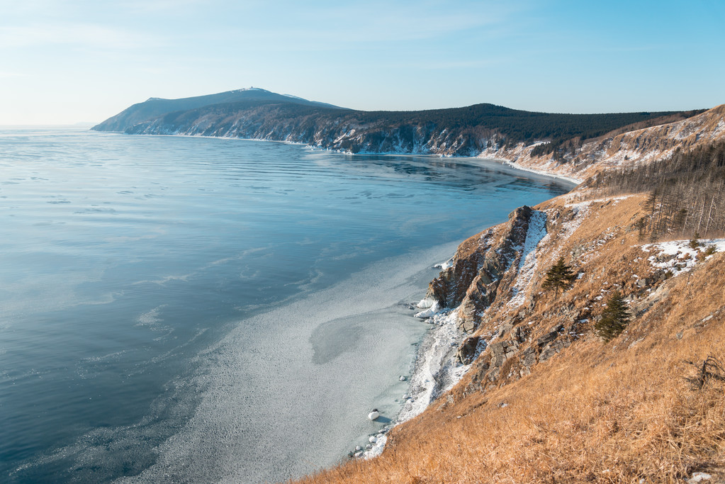 Meeresküste im Winter - Foto, Bild