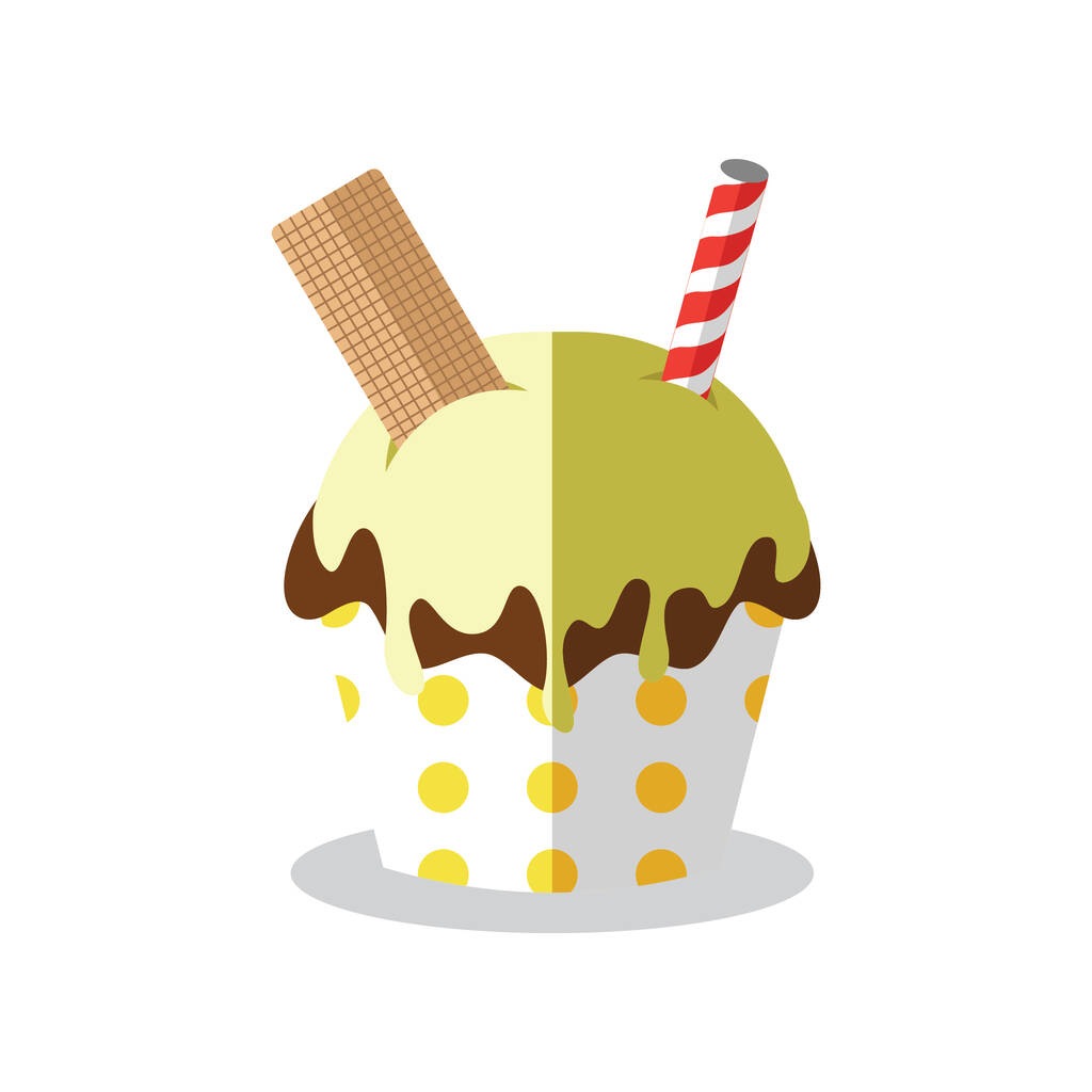 delicious chocolate cake icon vector illustration design - Vector, Image