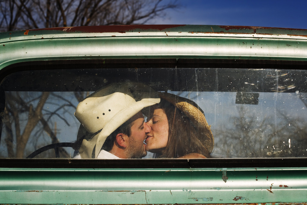kovboy öpücük - Fotoğraf, Görsel