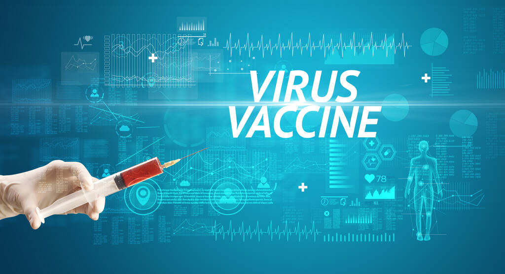 Agulha de seringa com vacina contra o vírus - Foto, Imagem