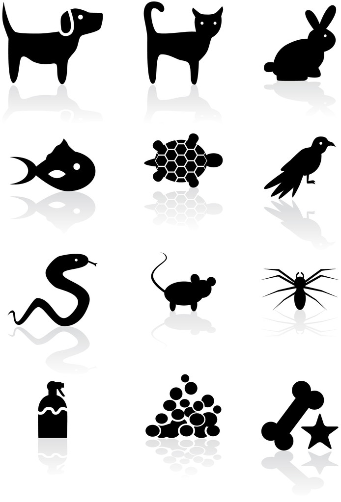 Иконы для домашних животных - Вектор,изображение