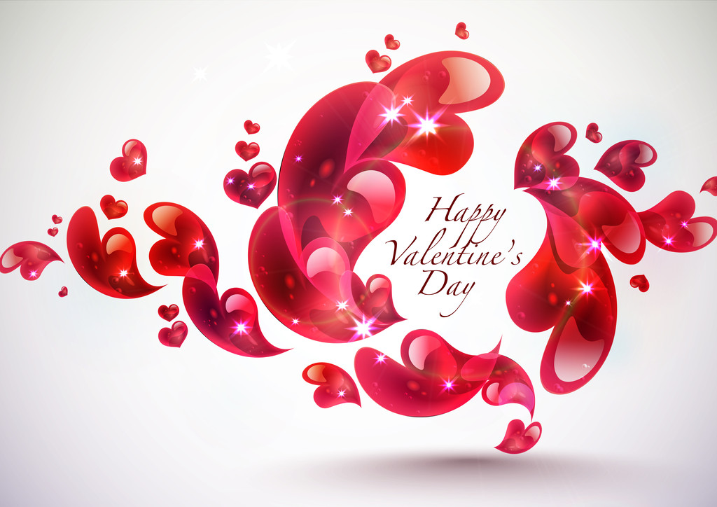 Элемент открытки ко Дню Святого Валентина
 - Вектор,изображение