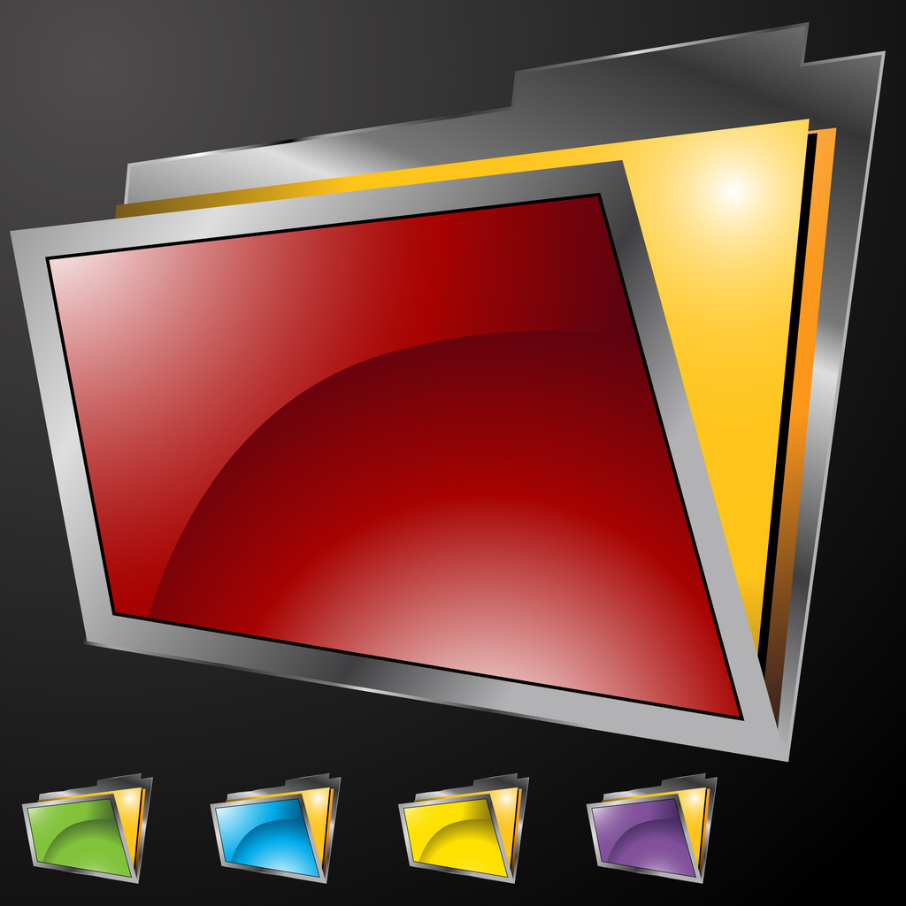 File Folders - Vector, Image