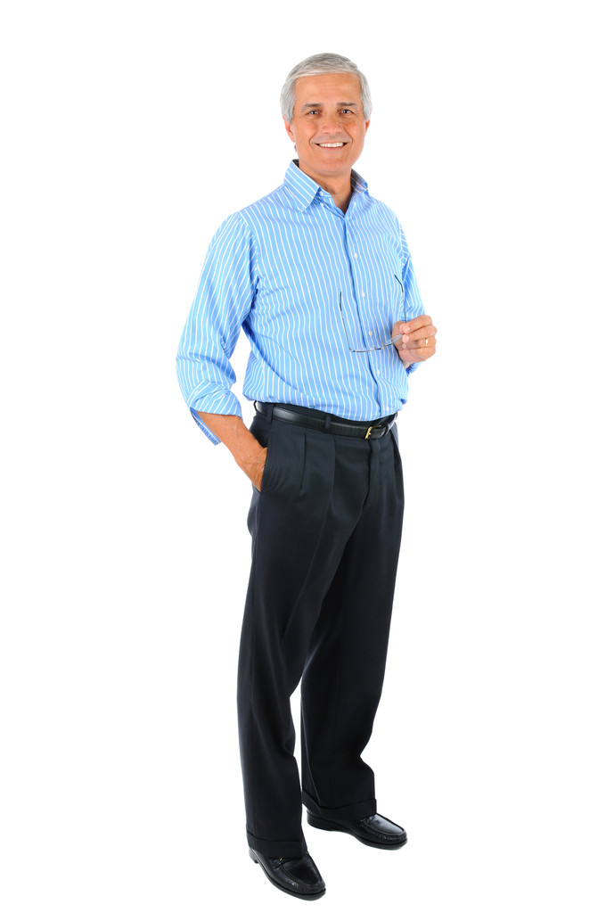 Бизнесмен с карманными руками и очками
 - Фото, изображение