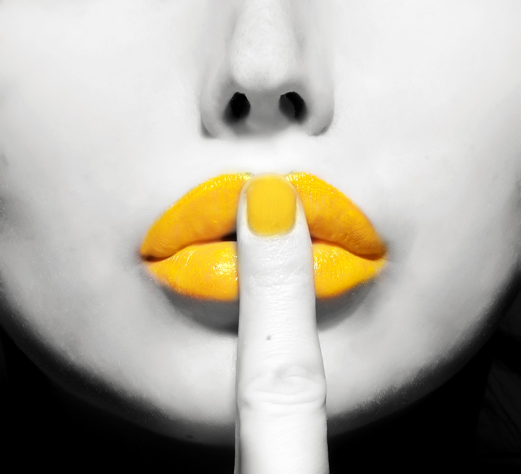 Gelbe Lippen - Foto, Bild