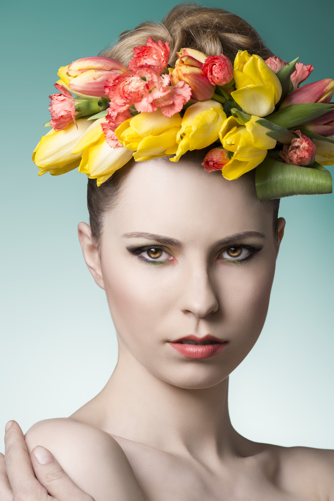 beleza primavera retrato feminino
 - Foto, Imagem