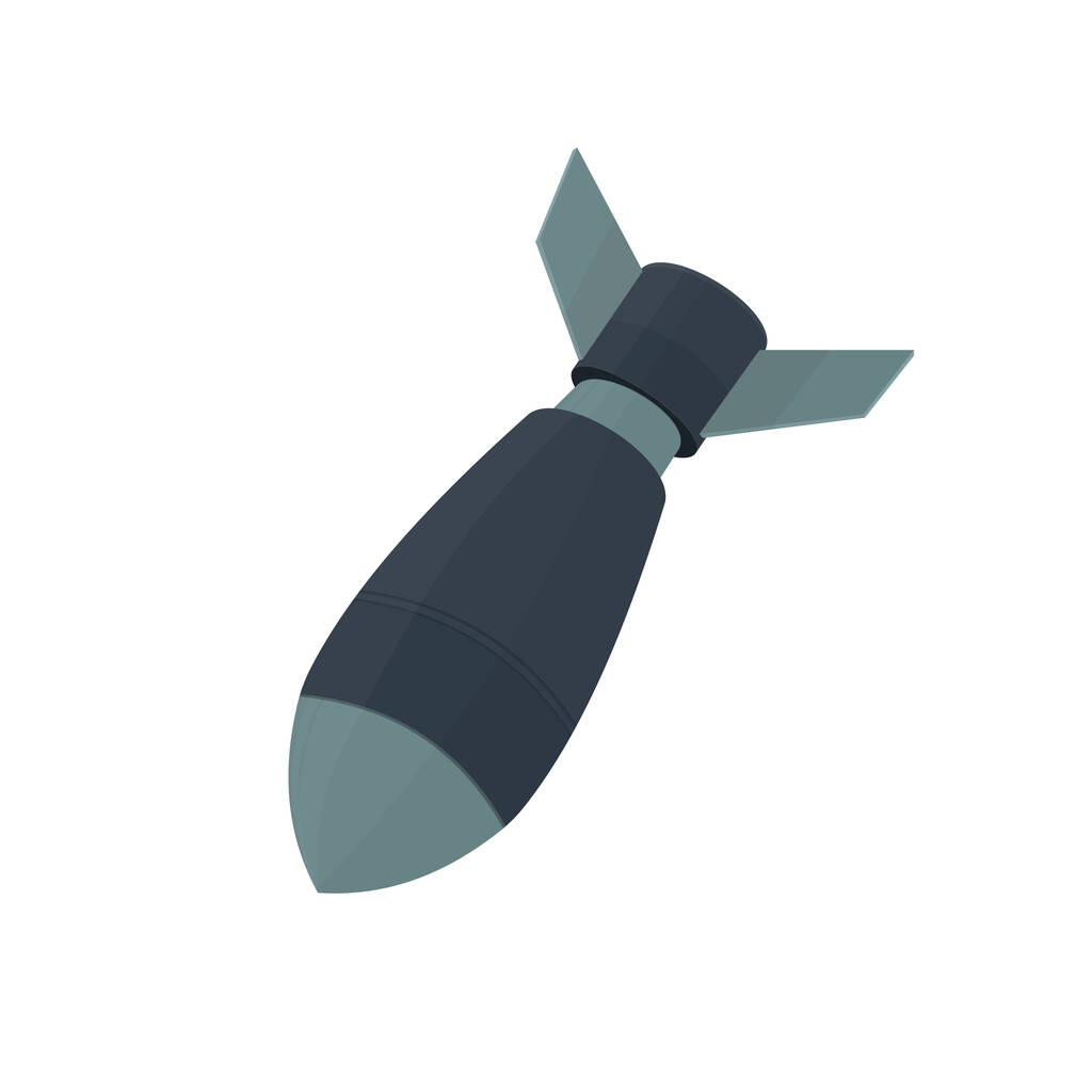Aircraft bomb. Bomb, vector illustration - Vector, Image