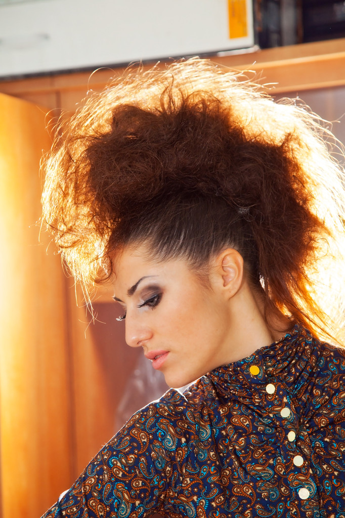 kadın saç modeli yapma - Fotoğraf, Görsel