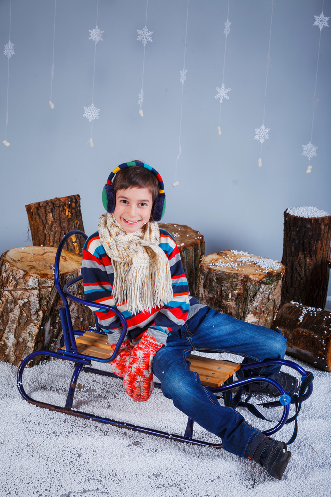 Funny boy v zimní oblečení - Fotografie, Obrázek