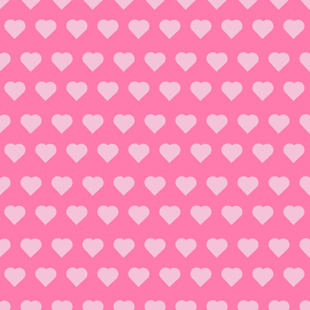 Seamless pattern with pink hearts. Vector illustration. - Vector, Image