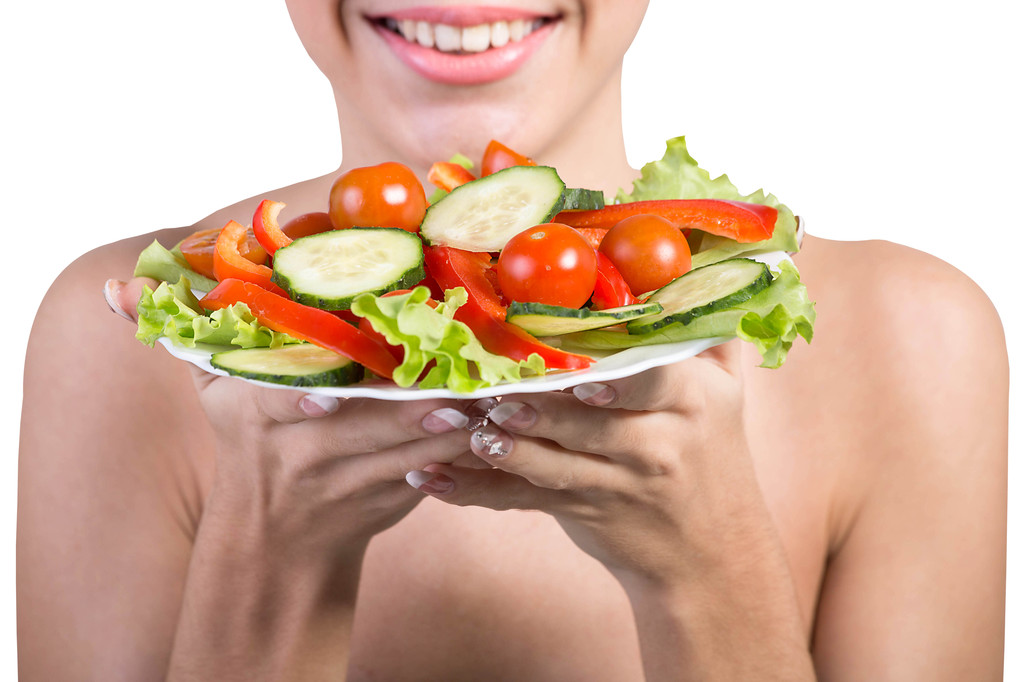 新鮮な野菜 salad.vegetarian ダイエット - 写真・画像