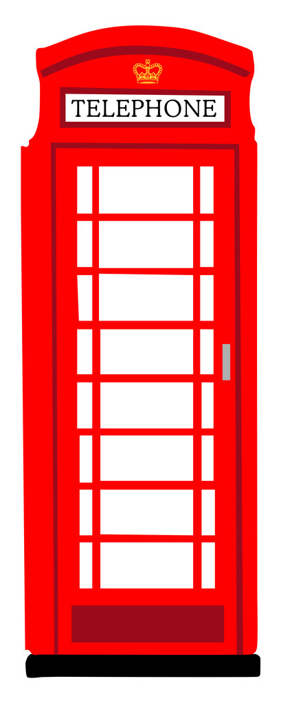 brytyjski phonebooth - Wektor, obraz