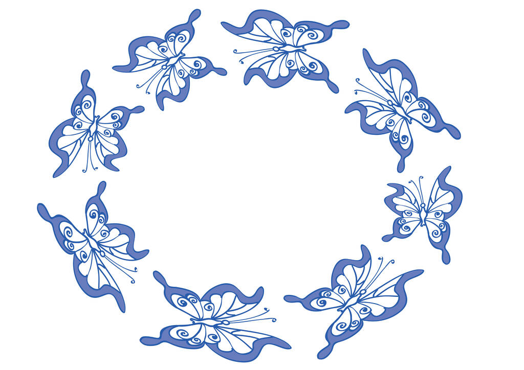 Aquarell blaue Blumen. Vektorillustration - Vektor, Bild