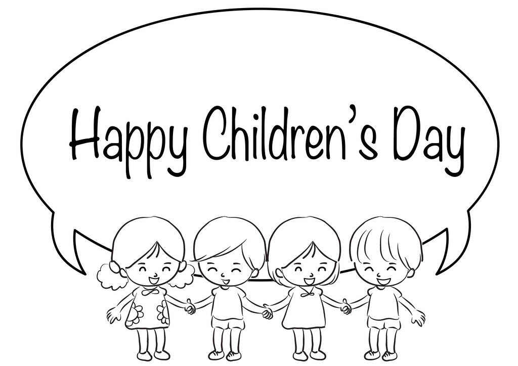 children's drawing on a white background - Vector, Image