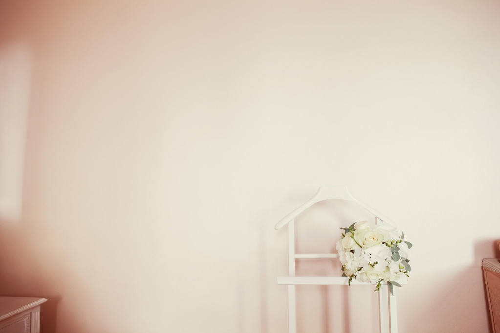 άσπρο γαμήλιο μπουκέτο - Φωτογραφία, εικόνα