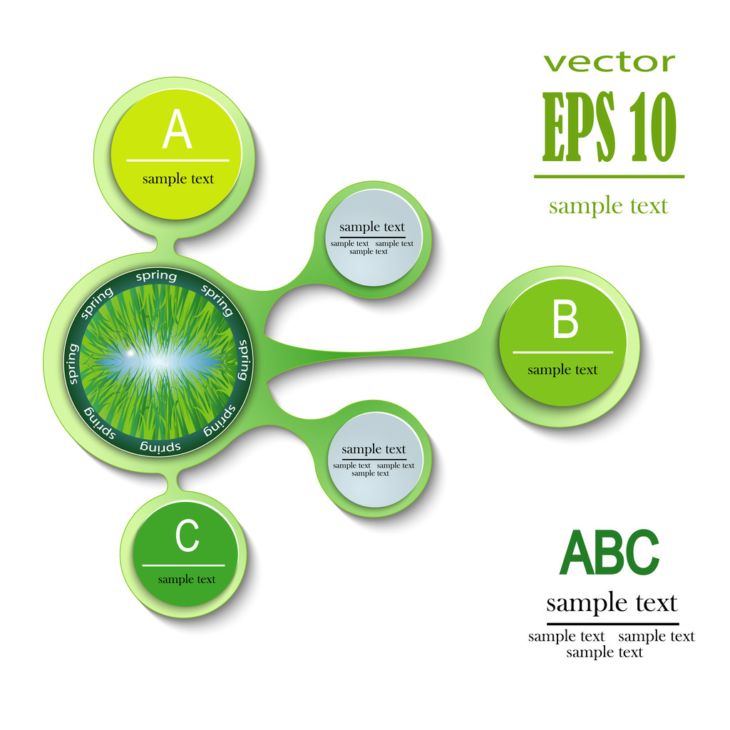 infographics lente abc - Vector, afbeelding