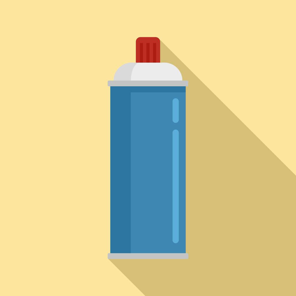 Plynový sprej láhev ikona, plochý styl - Vektor, obrázek