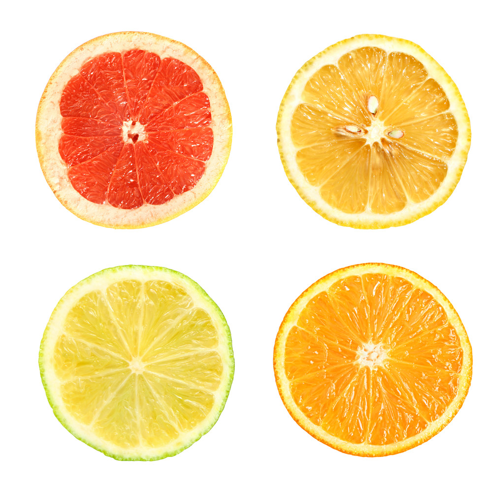 柑橘系の果物のセット. - 写真・画像