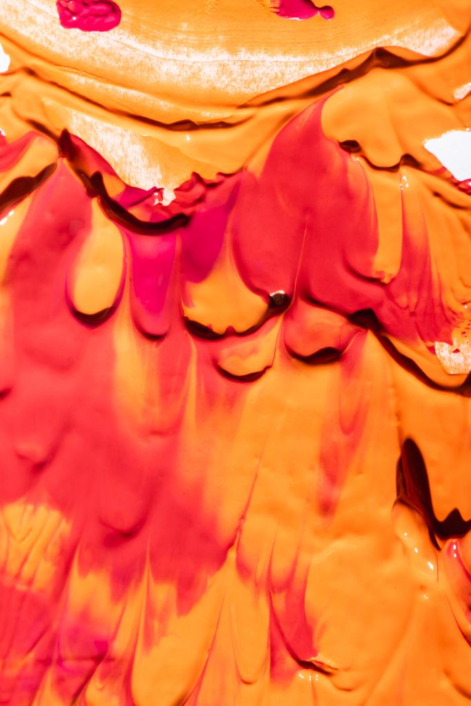 Kırmızı, turuncu ve pembe soyut arkaplanın üst görünümü - Fotoğraf, Görsel