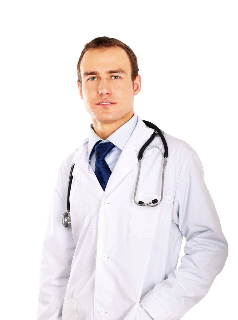 Молодой врач со стетоскопом - Фото, изображение